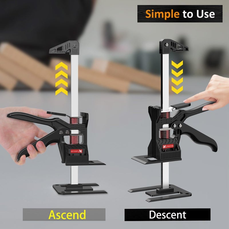 HolaYou Labor Saving Arm Jack(2 Pcs),Height Lifting Device with Portable Bag,Suitable for Door & Window Lifting,Drywall,Tables Lifts etc(13inch) - Image 5